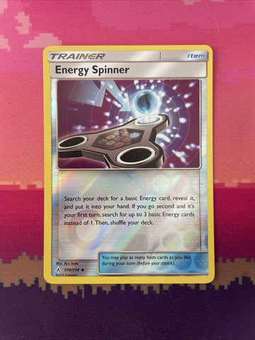 Pokemon Card Energy Spinner Unbroken Bonds Reverse Holo 170/214 NM