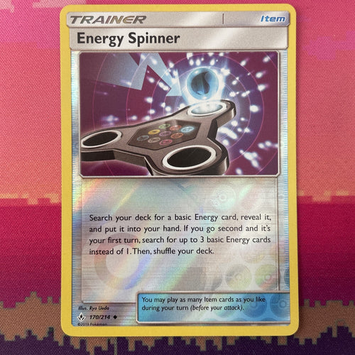 Pokemon Card Energy Spinner Unbroken Bonds Reverse Holo 170/214 NM