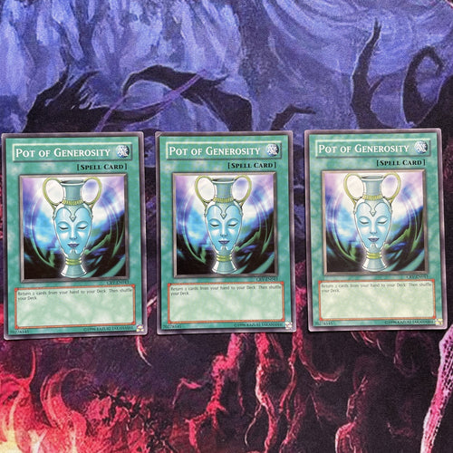 CRV-EN043 3X Pot Of Generosity Yugioh Yu Gi Oh! 3 Playset
