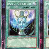 CRV-EN043 3X Pot Of Generosity Yugioh Yu Gi Oh! 3 Playset