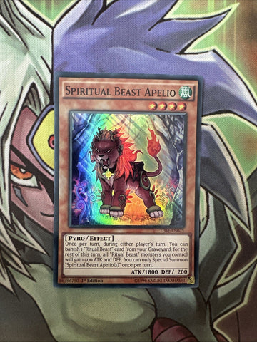THSF-EN025 Spiritual Beast Apelio Super Rare 1st Edition NM Yugioh Card