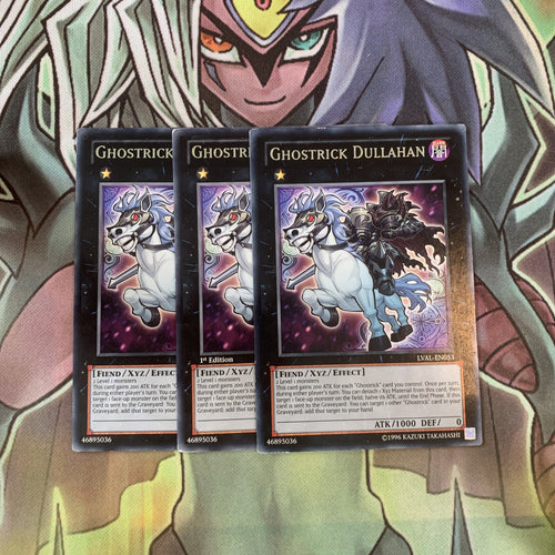 LVAL-EN053 x3 Ghostrick Dullahan Rare Excellent Condition Yugioh