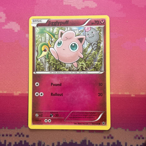 Pokemon Card Jigglypuff Fates Collide Common 65/124 Near Mint