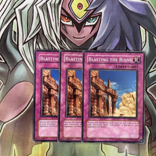 DR2-EN048 x3 Blasting the Ruins Common Excellent Condition Yugioh