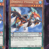 BOSH-EN026 x3 Dinomist Pteran Rare 1st edition Near Mint YuGiOh Cards Playset