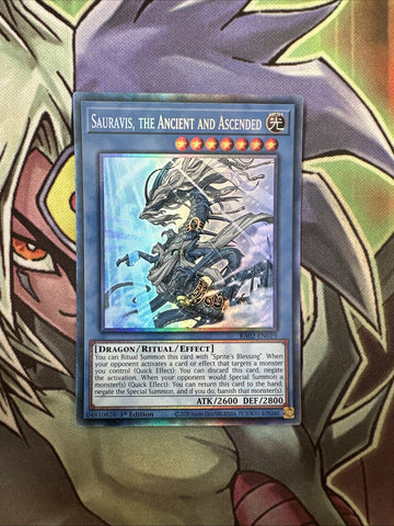 RA02-EN019 Sauravis, The Ancient And Ascended Collectors 1st Edition NM Yugioh