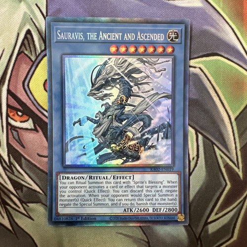 RA02-EN019 Sauravis, The Ancient And Ascended Collectors 1st Edition NM Yugioh