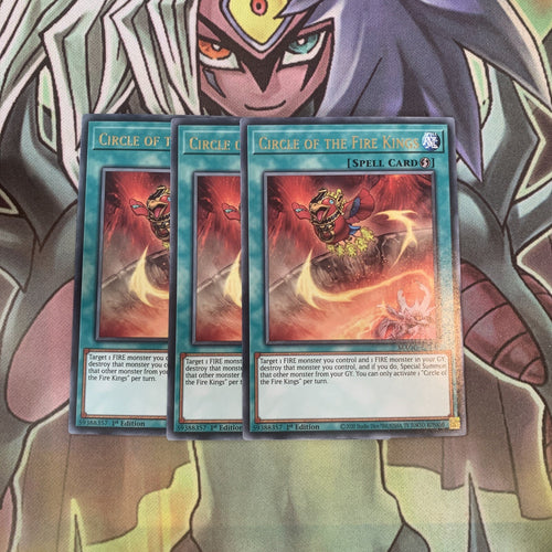 MAGO-EN149 x3 Circle of the Fire Kings Rare Excellent Condition Yugioh