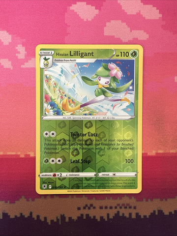 Pokemon Card Lilligant Astral Radiance Reverse Holo Rare 016/189 Near Mint
