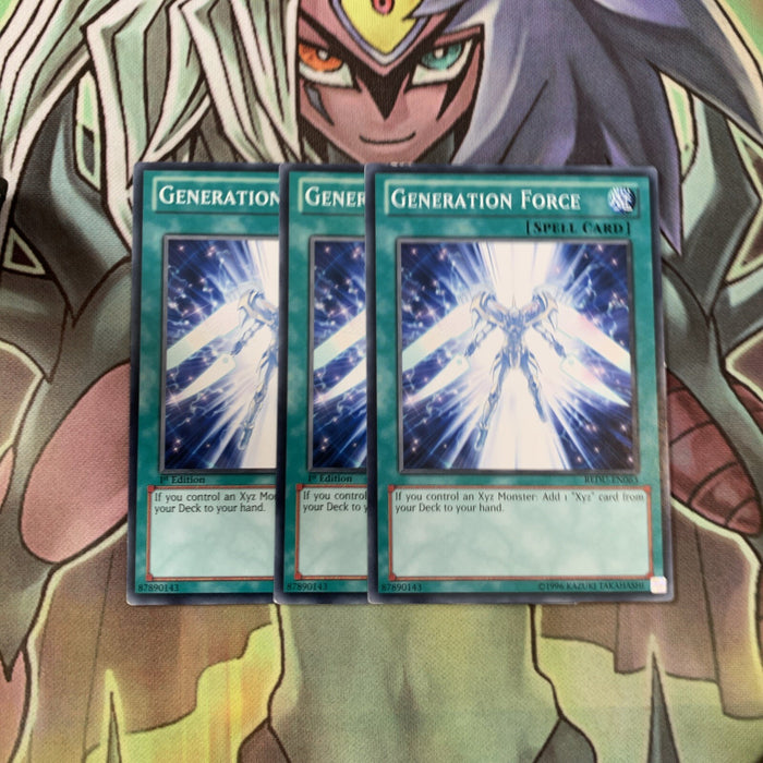 REDU-EN063 x3 Generation Force Common Excellent Condition Yugioh