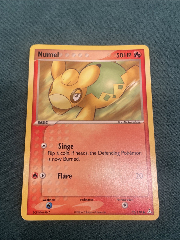 Pokemon Card Numel Ex Holon Phantoms Common 72/110 Light Play