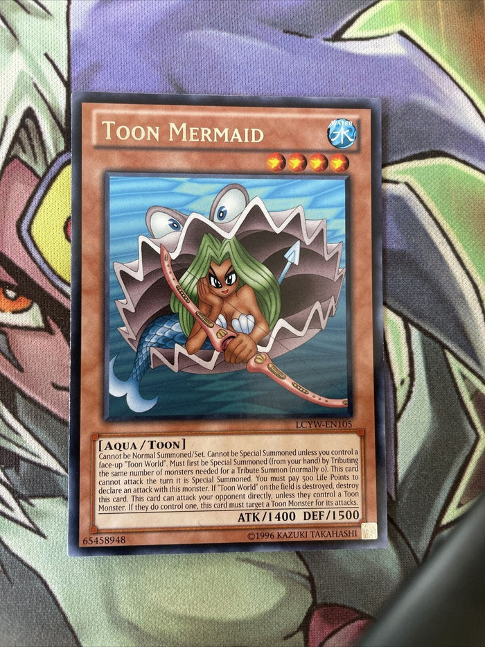 LCYW-EN105 Toon Mermaid Rare Unlimited Edition NM Yugioh Card