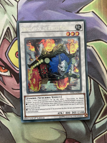 HISU-EN032 Oboro-Gurima, the Wheeled Mayakashi Secret 1st Edition NM Yugioh Card