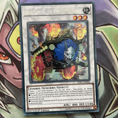 HISU-EN032 Oboro-Gurima, the Wheeled Mayakashi Secret 1st Edition NM Yugioh Card