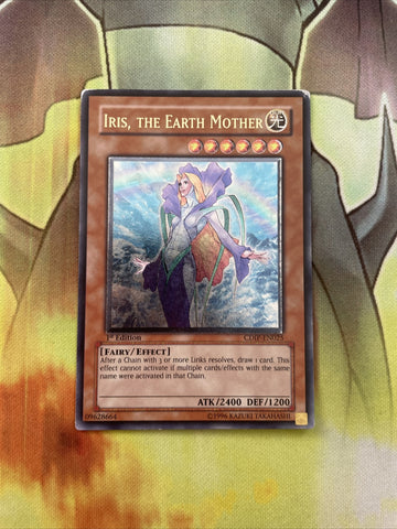 CDIP-EN025 Yugioh! Iris, the Earth Mother Ultimate Rare 1st Edition (Played)