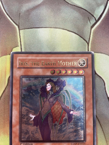 CDIP-EN025 Yugioh! Iris, the Earth Mother Ultimate Rare 1st Edition (Played) (back)