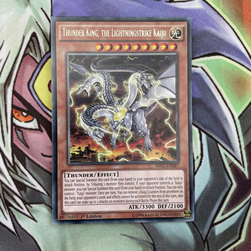 SHVI-EN087 Thunder King The Lightningstrike Kaiju Rare 1st Edition NM Yugioh Car