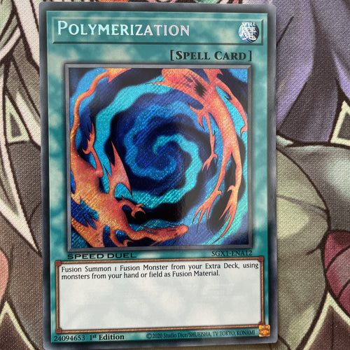SGX1-ENA12 Polymerization Secret Rare 1st Edition NM Yugioh Card
