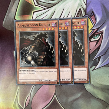 SDPD-EN018 x3 Armageddon Knight Common Excellent Condition Yugioh