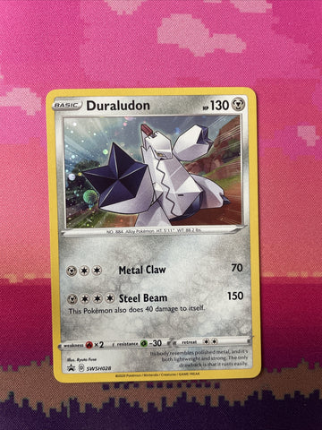 Pokemon Card Duraludon SWSH028 Cosmo Holo NM