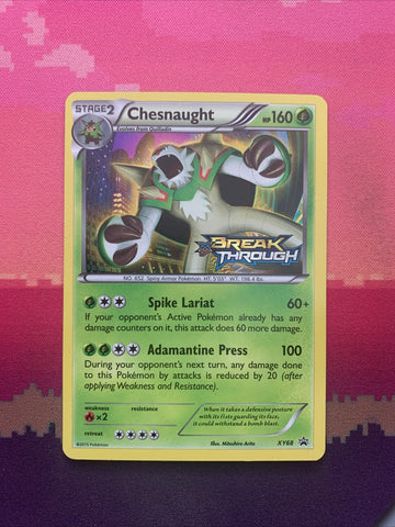 Pokemon Card Chesnaught XY68 Black Star Promo STAMPED Breakthrough Near Mint