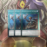 NKRT-EN026 Reinforcement Of The Army Platinum Rare x3 Excellent Condition Yugioh