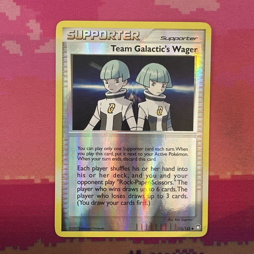 Pokemon Card Team Galactic's Wager Mysterious Treasures Reverse Holo 115/123 NM