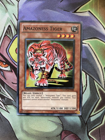 GLD3-EN008 Amazoness Tiger Common Limited Edition NM Yugioh Card