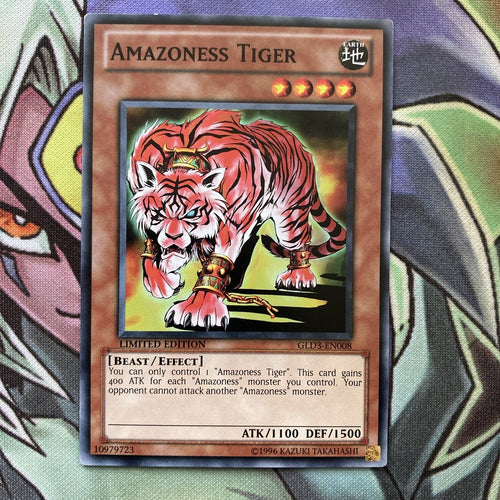 GLD3-EN008 Amazoness Tiger Common Limited Edition NM Yugioh Card