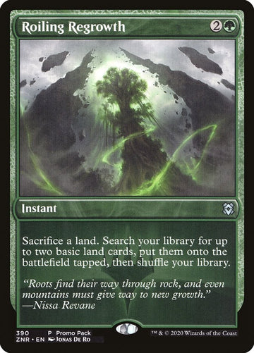 Roiling Regrowth Promo Pack Zendikar Rising Excellent Magic MTG