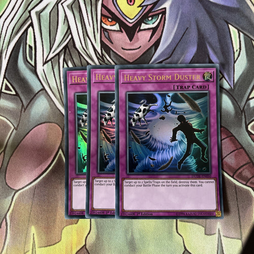 DUDE-EN050 x3 Heavy Storm Duster Ultra Rare Excellent Condition Yugioh