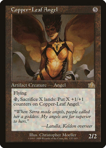 Copper-Leaf Angel - Prophecy Excellent Magic MTG