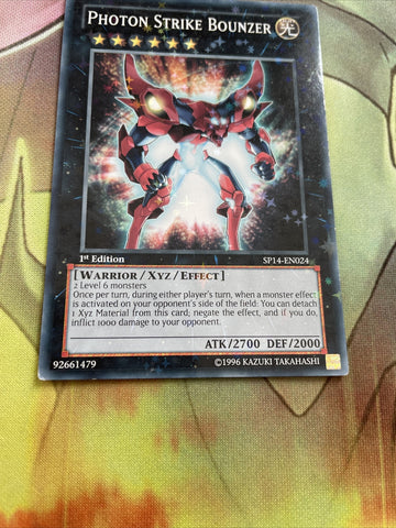 SP14-EN024 Photon Strike Bounzer Starfoil NM Yugioh Card (back)