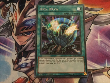 BLRR-EN034 Yugioh Secret Rare Iron Draw 1st Edition (NM)
