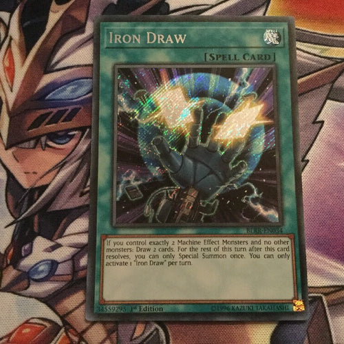 BLRR-EN034 Yugioh Secret Rare Iron Draw 1st Edition (NM)