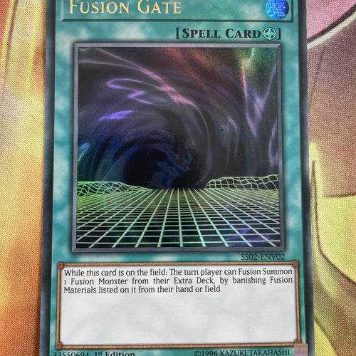 Yugioh Card SS02-ENV02 Fusion Gate Ultra Rare 1st Edition Near Mint