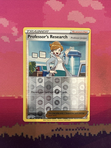 Pokemon Card Professor's Research Shining Fates Reverse Holo Rare 060/072 Near M