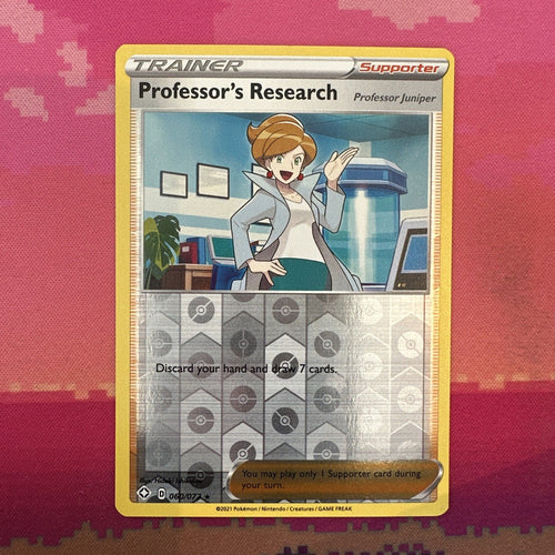 Pokemon Card Professor's Research Shining Fates Reverse Holo Rare 060/072 Near M
