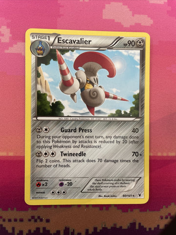 Pokemon Card Escavalier Noble Victories Rare 80/101 NM