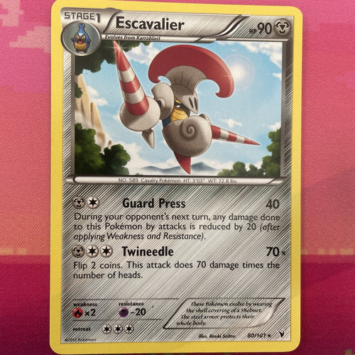 Pokemon Card Escavalier Noble Victories Rare 80/101 NM
