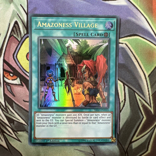 SS02-ENV03 Amazoness Village Ultra Rare 1st Edition NM Yugioh Card