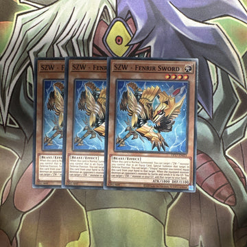 OP17-EN021 SZW - Fenrir Sword Common x3 Excellent Condition Yugioh