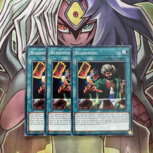 SDPL-EN027 x3 Reasoning Common Excellent Condition Yugioh