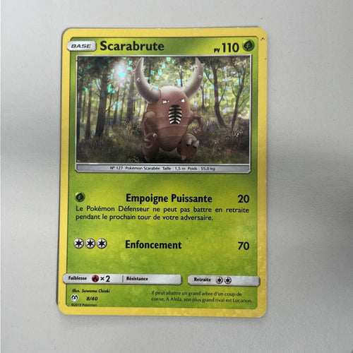 Pokemon Card Pinsir McDonald's 2019 Holo FRENCH 8/40 Moderately Played