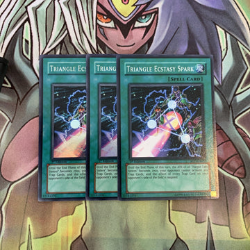 RDS-EN039 x3 Triangle Ecstasy Spark Super Rare Excellent Condition Yugioh