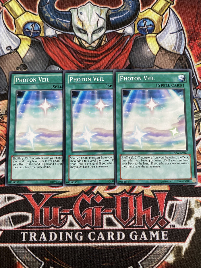 AP02-EN023 x3 Photon Veil Yugioh Playset