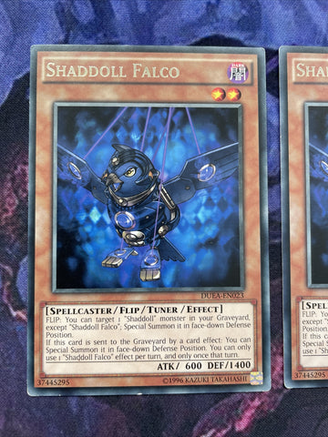 duea-en023 3 x Shaddoll Falco Unltd Ed (NM) Rare Yugioh! (back)
