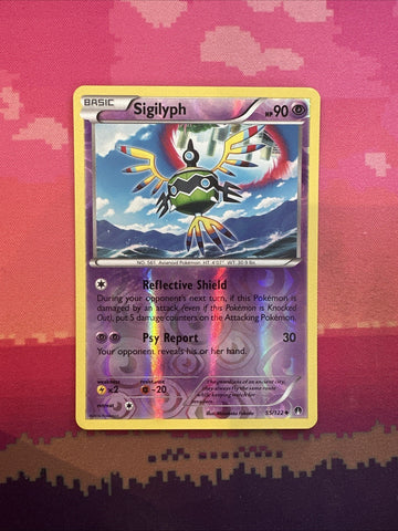 Pokemon Card Siglyph Breakpoint Reverse Holo 55/122 Near Mint