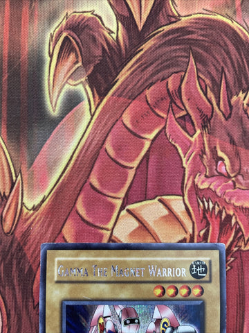 dor-003 Gamma the Magnet Warrior (LP) Prismatic-Secret Rare Yugioh! (back)