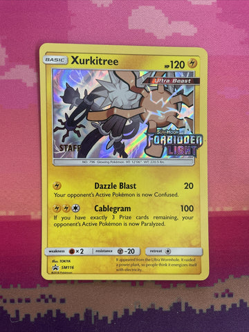 Pokemon Card Xurkitree SM116 Black Star Promo STAFF Near Mint